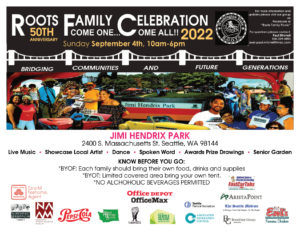 ROOTS 50th Annual Celebration_Family Picnic @ Jimi Hendrix Park